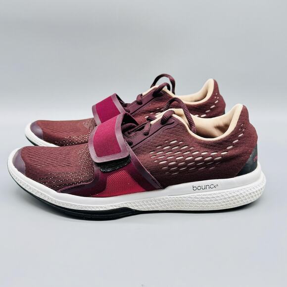 Adidas Shoes Womens 6.5 Red Stella McCartney Bounce Strap Running Sneakers - Picture 5 of 11